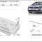 Метална кора VW GOLF 6 /08-13/ - под двигател и скорости  