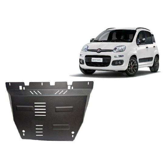 Метална кора FIAT PANDA  2011-2024 - под двигател и скоростна кутия,радиатор, предна броня 4X2