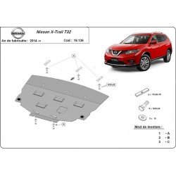 Метална кора NISSAN X-TRAIL T32 2014-2019 - под двигател и скоростна кутия