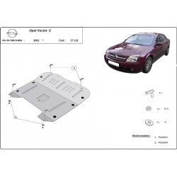 Метална кора OPEL VECTRA C 2002-2009 - под двигател и скоростна кутия
