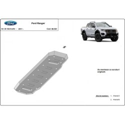 Метална кора FORD RANGER III 2011-2023 - под резервоар