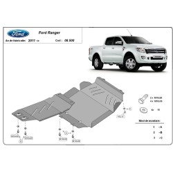 Метална кора FORD RANGER III 2011-2016 - под двигател 