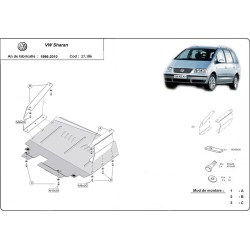 Метална кора VW Sharan 1999 - 2010 - под двигател и скоростна кутия