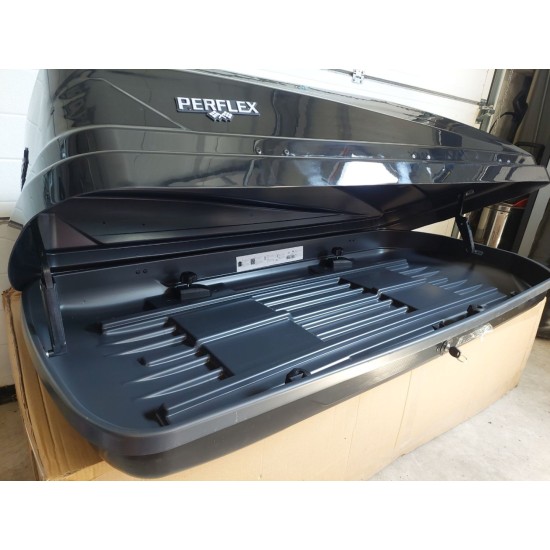 Автобокс (Багажник за таван) Perflex Eco Black 370 л.