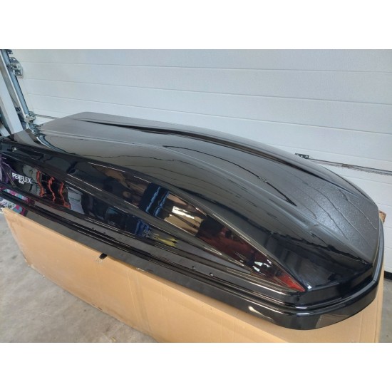 Автобокс (Багажник за таван) Perflex Eco Black 370 л.