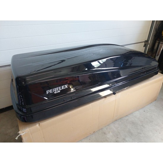 Автобокс (Багажник за таван) Perflex Eco Black 370 л.